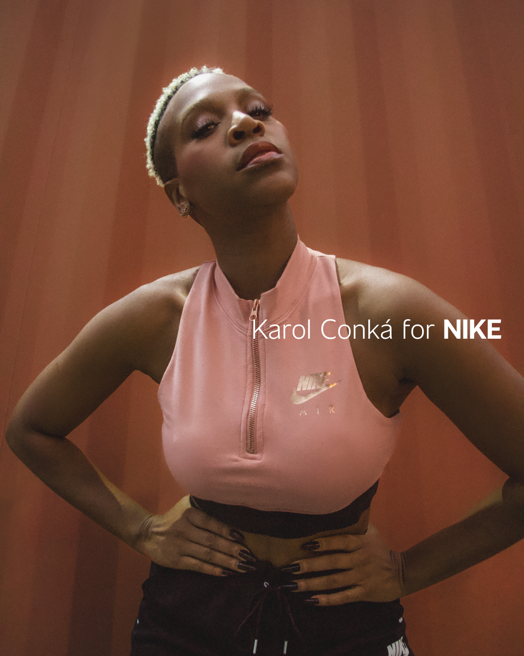 Karol Konká for Nike, photographed by Ton Gomes